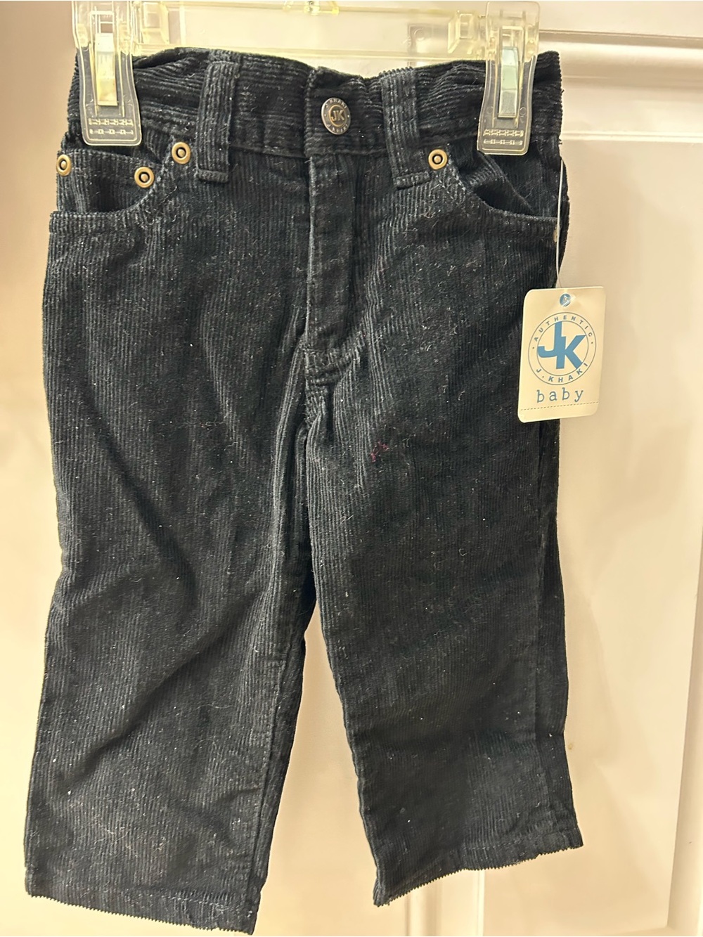 J. Khaki Baby Black Corduroy Pants
